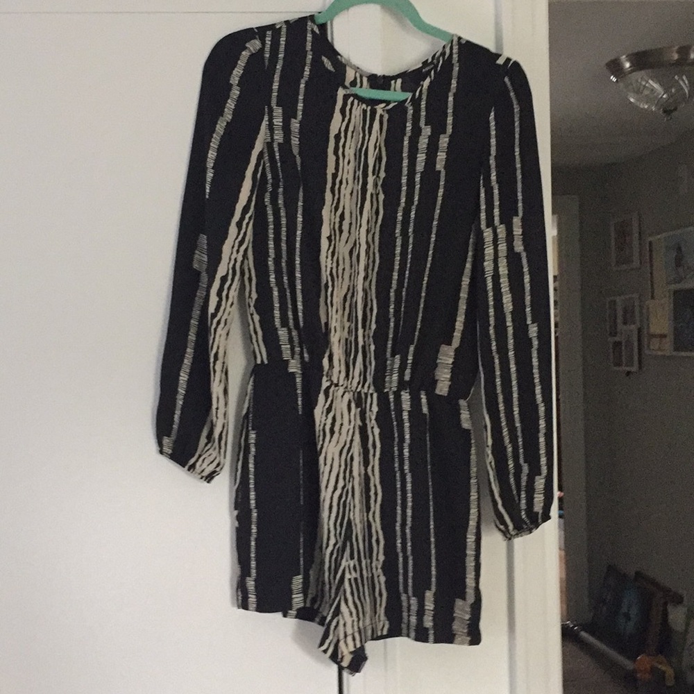 Black and white romper